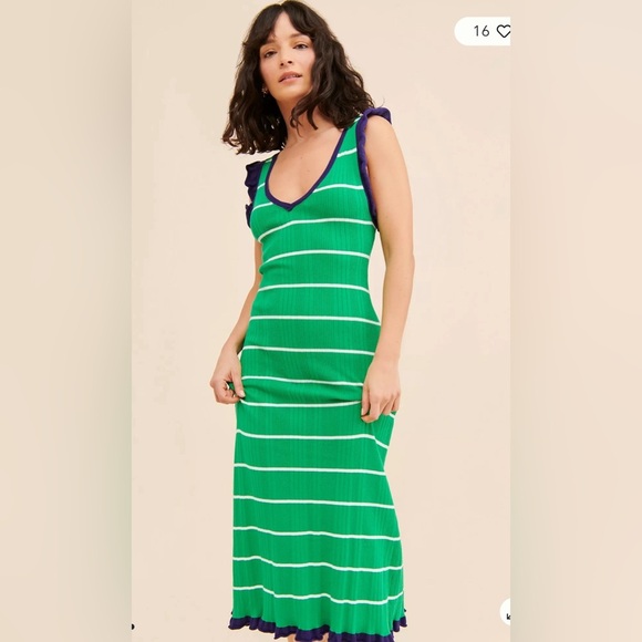 Anthropologie Daily practice Rosie Midi Dress size. XSP - Picture 8 of 9